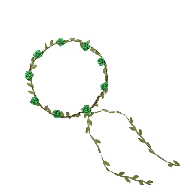 Rbaofujie Serre-Tête Couronne de Fleurs de Rose Simulées de Plage Mori Accessoires Photo