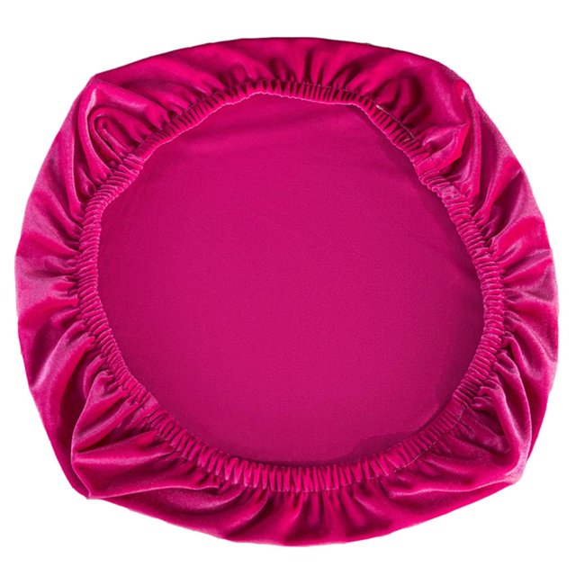 Soft Velvet Stretch Wedding Dining Room Seat Hot Pink