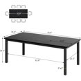 thumbnail image 2 of 71.7 Inch Industrial Dining Table for 6-8 People, Rectangular Kitchen Table with Thick Engineered Wood Top, Metal Legs, Farmhouse Dining Table for Dining Room, Home Office，Black, 2 of 7