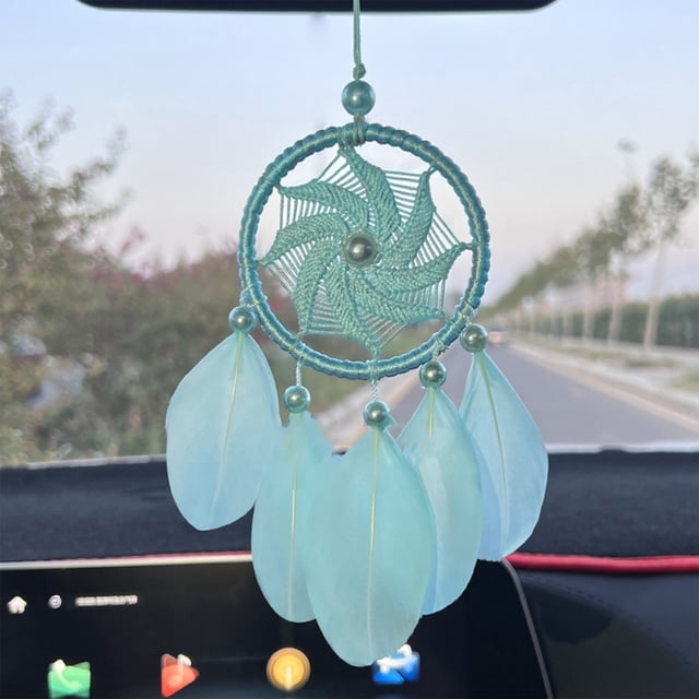 TIMIFIS Universal Jewelry Colorful Car Pendant Crochet Car Rearview Mirror Ornament Other Exterior Accessories