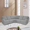 thumbnail image 2 of CHOK 2024 5 Seat Corner Sofa Cover Sectional Recliner Corner Sofa Protector for Livingroom Deep Blue, 2 of 10