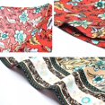thumbnail image 3 of MesaSe Femmes Boho Floral Imprimé V Cou Wrap Robes Manches Courtes Plage Casual Maxi Robe Longue, 3 of 6
