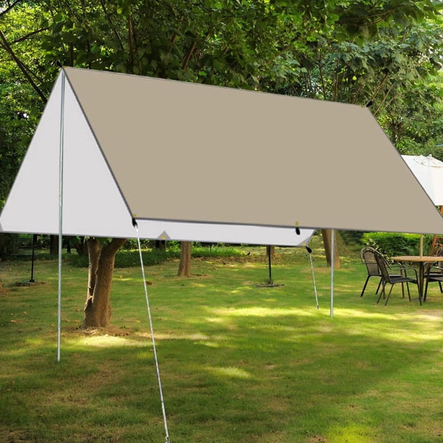 Feltree Tente de Camping Extérieure Enduite pour Protection Solaire Résistance à la Pluie Protection Portable et Pare-Soleil Épais Frais