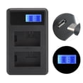 thumbnail image 2 of Camera Battery Charger, Exquisite Battery Charger Plastic LCD Display Stable  For A6300 A6500 A6000 A7r A7, 2 of 8