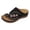 Black, variant on Wedge Sandals for Women Slip On Dressy Summer Flip Flops Sandal Lightweight Memory Foam Platform Slide Shoes Brown Size 7.5