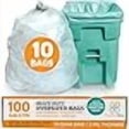 thumbnail image 3 of PlasticMill Heavy Duty Trash Bags - Clear Garbage Bags - Plastic Trash Bags for Large Rolling Trash Bins - Tall Trash Bags - 100-Gallon Large Kitchen Trash Bags, 1.3 Mil, 67"x79" (10-Count), 3 of 4