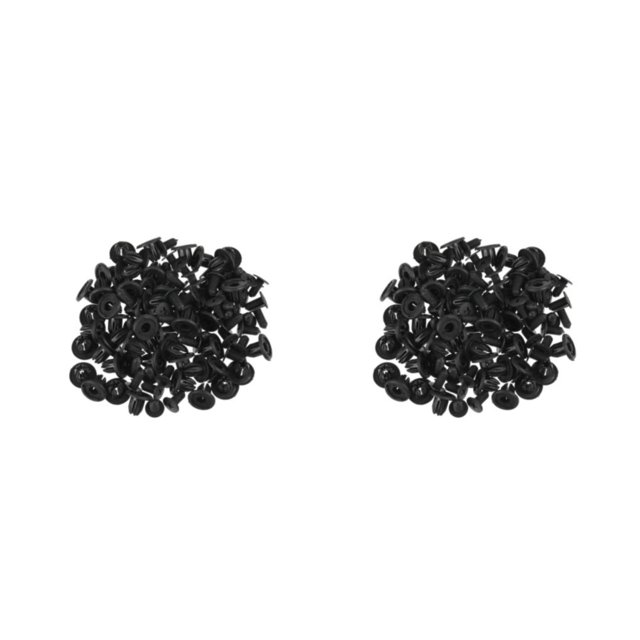 VONKY Black Universal Car Clips For Easy Installation And Wide Application Range Easy-to- ABS Car Clips Universal Rivets Package 1(100PCS) 2Set