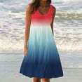 thumbnail image 2 of Yuyuzo Robes d'Été pour Femmes Robe Décontractée d'Été pour Femmes Sans Manches à Col Rond Tunique Ample Robe Débardeur Robe Bohème de Plage pour les Vacances, 2 of 7