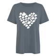thumbnail image 4 of RKSTN Hauts pour Femmes 2024 Été Décontracté Ample Grande Taille Imprimé Graphique Lapin de Pâques Blouse Mode Col Rond Manches Courtes T-shirt, 4 of 4