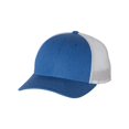 thumbnail image 2 of Richardson Low Pro Trucker Cap, M-L, Heather Royal-Silver, 2 of 3