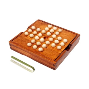 Peg Solitaire Jeux de société Stratégie de jeu de société Bureau Decor Indépendance Chess Table de jeu Top Jeu de société solo