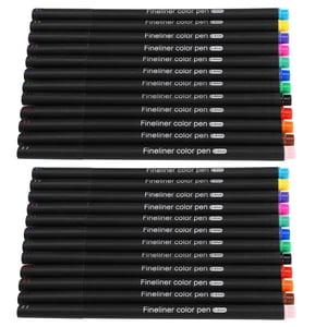 Marqueurs à pointe fine,0.4mm Fine point coloré mince marqueurs Accessoires de dessin du stylo apparence striante