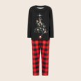 thumbnail image 1 of 2 Piece Matching Set Tree Printed Casual  Homewear Suit (Black 3M Baby), 1 of 8