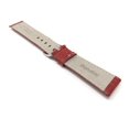 thumbnail image 4 of 24mm Mens' Alligator Style Leather Watch Strap Band, White Stitching, Stainless Steel Buckle, 4 of 7