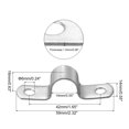 thumbnail image 2 of Unique Bargains 14mm Rigid Pipe Strap Clamp, 10 Pcs 304 Stainless Steel Two Hole U-shape Tube Clip, 2 of 5