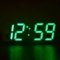 thumbnail image 1 of Fridja Liquidation d'Été Réveil Numérique à DEL, Horloge Murale pour Adolescents, Mode Nuit Réglable Horloge Électronique de Table Horloge Murale pour Salon, Chambre et Bureau, 9,3 Pouces X 3,3 Pouces, Vert, 1 of 5