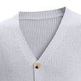 thumbnail image 2 of Men's Casual V-neck Button Cardigan Sweater - Perfect for Layering, 2 of 5