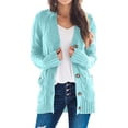 thumbnail image 1 of Kcodviy Sweaters Womens Open Sleeve Fuzzy Coats for Women Knit Boho Long Patchwork Extra Long Womens Winter Coats Coat Cardigan Pockets Front Long Sweater Coats for Women Sweater, 1 of 5