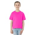 thumbnail image 1 of Jerzees Youth DRI-POWER Active Short Sleeve Crew T-Shirt, M, Neon Pink, 1 of 2