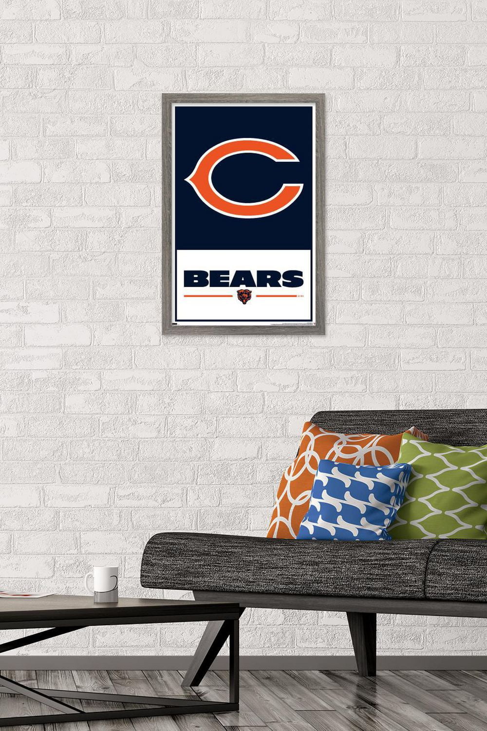 NFL Chicago Bears - Logo 21 Wall Poster, 22.375" x 34" Framed