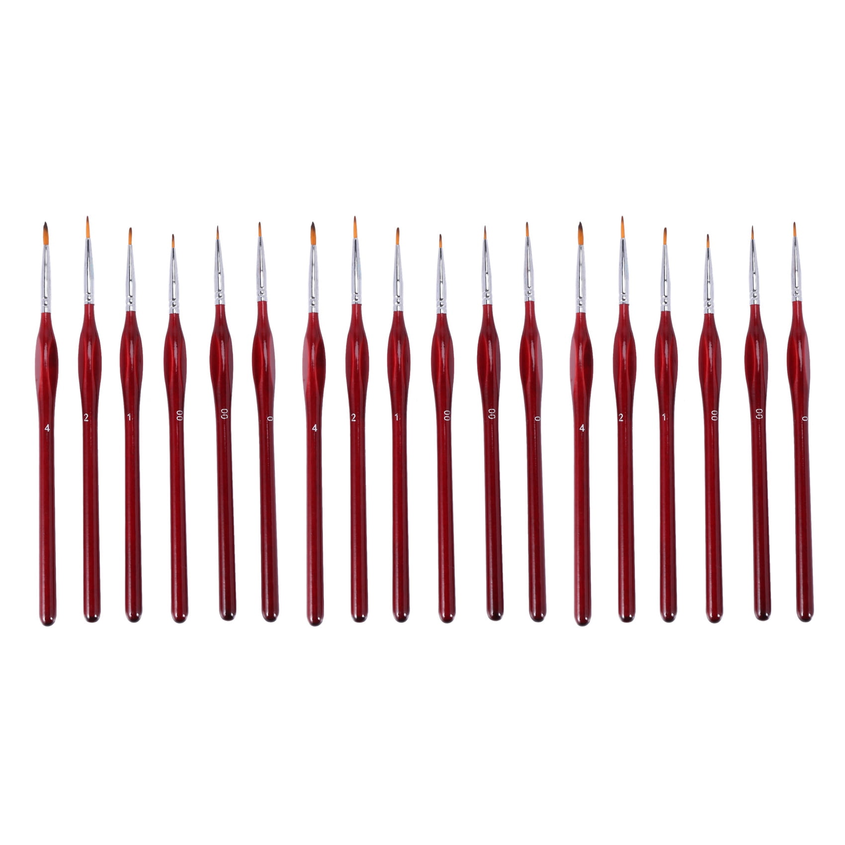 18-Piece Fine Paintbrushes - Detail Paint Brush Set - for Acrylic, Watercolor, Oil