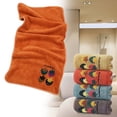 thumbnail image 2 of Serviette en Coton Fraise Coraux Polaire Absorbante Serviette Orange, 2 of 4