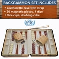 thumbnail image 4 of WE Games Map Style Magnetic Backgammon Set with Carrying Strap, Travel Size, 4 of 11