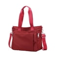 thumbnail image 1 of kurtrusly 1/2/3 Sac Fourre-Tout Durable pour Femmes - Résistant aux Rayures et à l'Usure Pratique Rouge Vin 1 Pce, 1 of 6