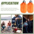 thumbnail image 3 of AURARMLET 2Pcs Foldable Bag Nylon Orange Compact Storage Bag For Outdoor Adventures, 3 of 6