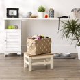 thumbnail image 4 of Design Imports CAMZ14241 Polyester Trellis Paw Rectangle Pet Bin, Taupe, 4 of 4