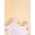 thumbnail image 4 of Honganda Barboteuse Robe pour Bébé Fille, Sans Manches Broderie Fleur Patchwork Body Vêtements d'Été, 4 of 9