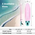 thumbnail image 3 of Goplus Small Inflatable SUP Board, Portable Paddle Board with 5D rings Stand Up Paddle Board for Youth & Adult Light Pink, 3 of 9