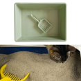 thumbnail image 2 of DOLITY Cat Litter Box Pet Litter Tray Toilet Litter Pan Kitty with Green, 2 of 7