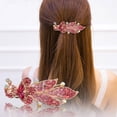 thumbnail image 2 of Barrette à Cheveux Forme Différente Faux Strass Incrusté Alliage Brillant pour Fille, 2 of 7