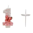 thumbnail image 2 of Yhmxh Bougies d'Anniversaire Papillon Rouges 0-9, Bougie Chiffre Pailletée Papillon Décorations de Gâteau pour Enfants Adultes Anniversaire Mariage Anniversaire Fournitures de Fête Décorations de Noël en Liquidation - Numéro 1, 2 of 6
