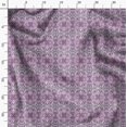 thumbnail image 3 of Soimoi Purple polyester Crepe Fabric Leopard Animal Skin Fabric Prints By Yard 42 Inch Wide, 3 of 6