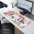 thumbnail image 3 of Grandes Fleurs Rouges et Fleurs Jaunes Tapis de Souris Gaming Imperméable Antidérapant pour Bureau Maison Travail Gaming Base en Caoutchouc Tapis de Souris avec Bords Cousus 31.5x11.8 Pouces, 3 of 7