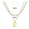 thumbnail image 3 of LYMAYTER Collier Pendentif Initiale en Or Collier Initiale Superposé en Or - Délicat, pour Femmes, 3 of 7