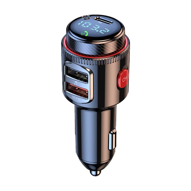 PD30W QC30 Fast Charging Car MP3 Player with Hands- FM and USB Charger Adapter for Vehicles