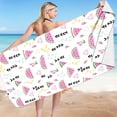 thumbnail image 1 of Microfiber Beach Towel Super Colorful Bath Towel Sandproof Beach Blanket Multi-Purpose Towel For Travel Swimming Pool 30x60 Inch, 1 of 7