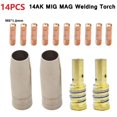 thumbnail image 1 of Lefu 14Pc MAG MIG-14AK Welding Torch Consumables Torch Gas Nozzle Tip Holder, 1 of 5