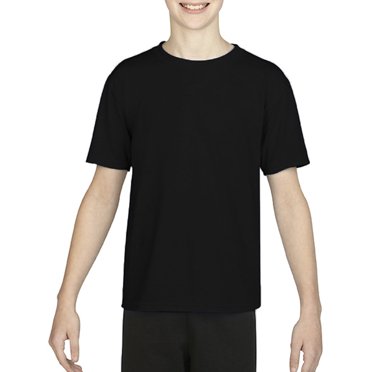 Gildan T-Shirt Performance pour Jeunes, S, Noir