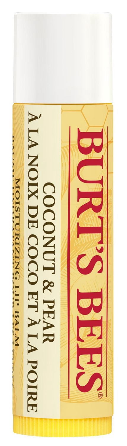 Burt’s Bees 100% Natural Moisturizing Lip Balm, Coconut & Pear -