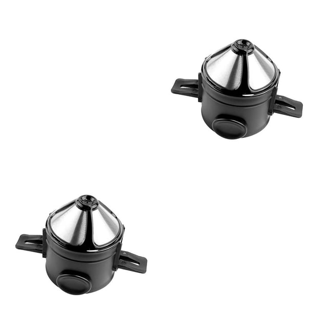 Transemion Reusable Coffee Coffee Filter Double -Layer Handle Tea Dripper Stainless Foldable Drinking Milk Strainer Mesh Kitchenware 2Set