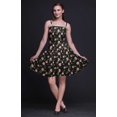 thumbnail image 4 of Bimba Floral Ladies Smocked Waist Mini Sun Dress Printed Summer Holiday Party Wear-X-Small, 4 of 5