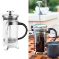 thumbnail image 4 of Easy To  Safer To Use Filter Coffee Pot, Easy To Press Coffee Pot, Travel Gifts For Home Office Silver 350ml, 4 of 8