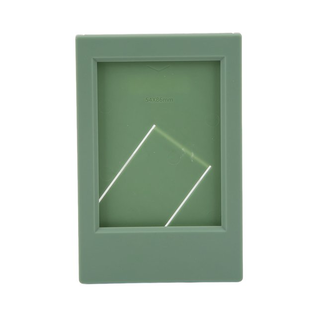 Cadre Photo, Support Remplaçable Cadre Photo ABS PP Rectangulaire Décoratif Réutilisable pour Chambre Vert Avocat