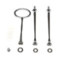 thumbnail image 1 of jifeng Cake Plate Stand Handle Heavy Duty Hardware Rod for Daily Use Party Birthday silvery, 1 of 9