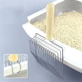 thumbnail image 3 of Vaidha Metal Litter, Stainless Steel Sand Substrate Shovel Fine Mesh, Non-Stick Fast Sifting Litter, Litter Cleaner, 3 of 7