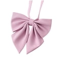 thumbnail image 1 of Xfvqtps Girls Bow Tie Solid Color Bowties Adjustable Neckties for Uniform School Party Purple, 1 of 4